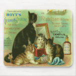 Mousepad with Vintage Illustration of Kittens