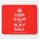 [Crown] keep calm and play ball  Mousepads