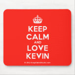 [Crown] keep calm and love kevin  Mousepads
