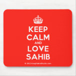 [Crown] keep calm and love sahib  Mousepads