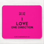 [UK Flag] i love one direction  Mousepads