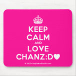 [Crown] keep calm and love chanz:d [Love heart]  Mousepads