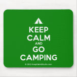 [Tent] keep calm and go camping  Mousepads