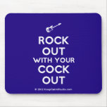 [Electric guitar] rock out with your cock out  Mousepads