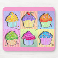 Mousepads - Pop Art Cupcakes mousepad