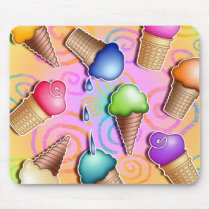 Mousepads - Pop Art Ice Cream Cones