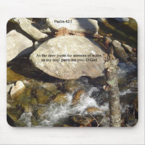 Mousepads: Streams Psalm by disciplecrafts Mousepads: Streams Psalm