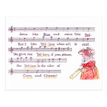 Mouse's Song in Praise of Yellow Cheese Postcards