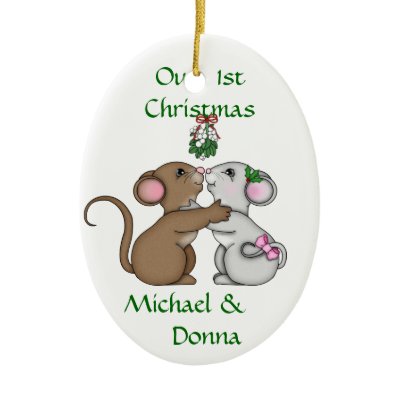 Mousey Love Christmas Christmas Tree Ornament