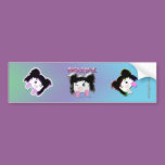 "Moushi" Cartoon Bumper Sticker bumper stickers