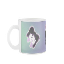 "Moushi" Cartoon Glass Mug