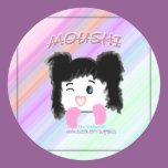 "Moushi" Cartoon Sticker stickers
