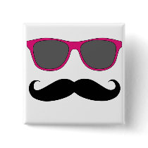 Moustache and Pink Sunglasses Humour