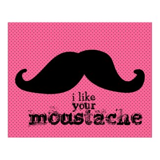 Moustache - Black Sky Series print