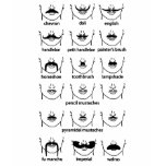 Moustache Chart t-shirts