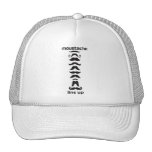 Moustache Line Up Mesh Hat