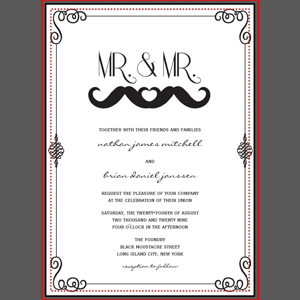 De boda Invitaciones de boda gay - Anuncios gay () De boda Invitaciones de boda gay - Anuncios gay ()