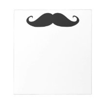 Moustache notepad!