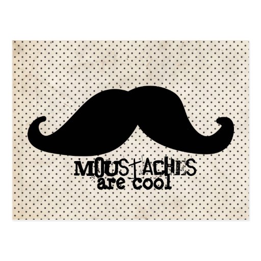 Moustache Postcard