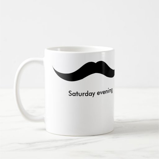 moustache weekend coffee mugs