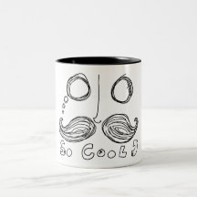 moustaches are so cool mug