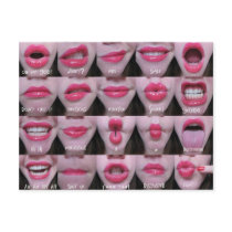 mouth expressions. postcards by pageandturner mouth expressions. postcards