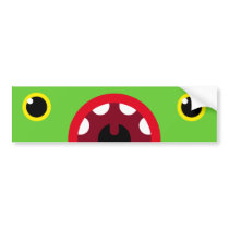 Mouth Monster Bumper Sticker