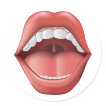 Mouth Open - sticker