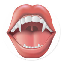 Mouth with Fangs - sticker