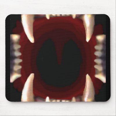 mouthpad mouse mat by wolffreeborn