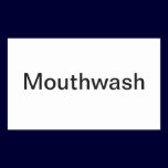 Mouthwash Label/ Rectangle Stickers