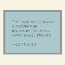 Move Mountains Inspirational Postcard postcards