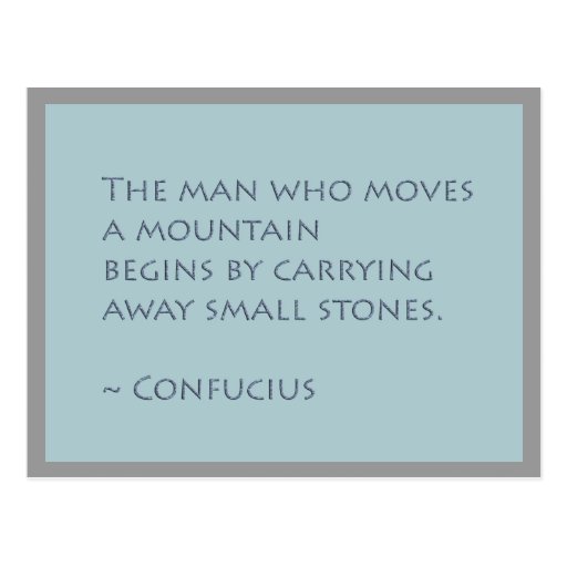 Move Mountains Inspirational Postcard
