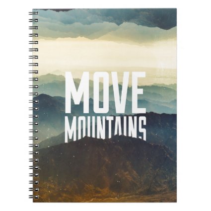 Move Mountains Spiral Note Book