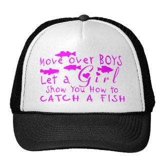 MOVE OVER BOYS GIRLS FISHING HAT