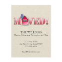 Moved Announcement (Red) postcards by bwmedia Moved Announcement (Red) postcards