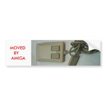 MOVED BY AMIGA MOUSE bumper stickers by LOOSIELUCY MOVED BY AMIGA MOUSE bumper stickers