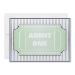 Movie Birthday Party Blue Green Personalized Invite