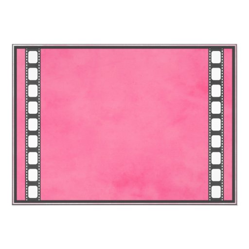 Movie Birthday Party Clapboard Red Invites