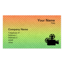 Movie Camera Business Card Templates