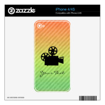 Movie Camera Decals For iPhone 4