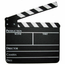 Movie Clapboard Slate Keychain photo sculptures by Progger Movie Clapboard Slate Keychain photo sculptures