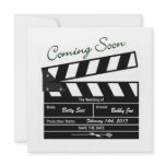 Movie Clapboard Wedding Save the Date Personalized Announcement