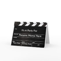 Movie Clapper Invitation cards by bwmedia Movie Clapper Invitation cards