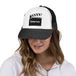 Movie Director's Hat With Clapperboard Slate