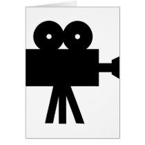 Movie Film Cine Camera Hollywood Greeting Card
