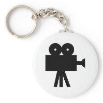 Movie Film Cine Camera Hollywood Keychain