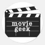 Movie Geek with Clapboard Sticker