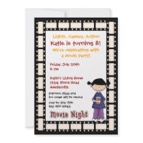 Movie Girl Invitation