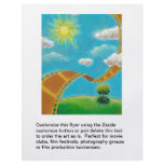 Movie lovers fun unique art film strip landscapes flyers
